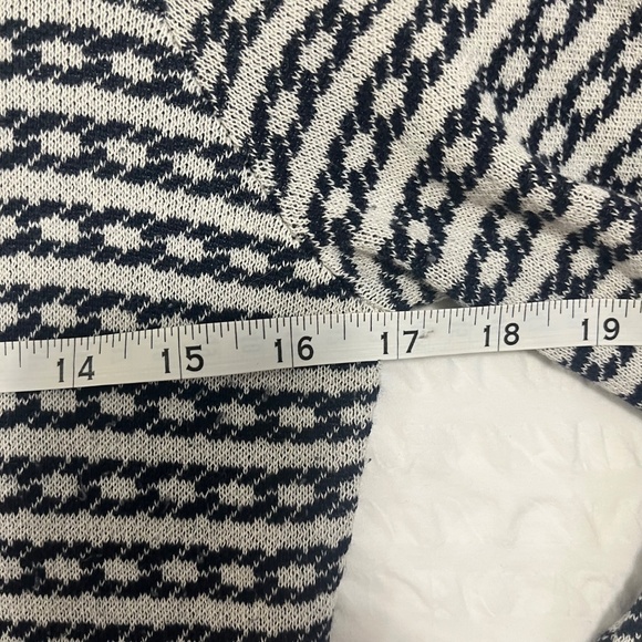 Banana Republic BR, Women's Silk Blend Jacquard Cardigan, Navy / Cream, Small - Picture 10 of 11